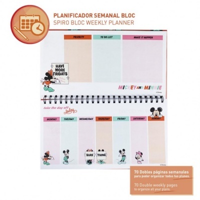 Planificador Semanal Minnie Disney