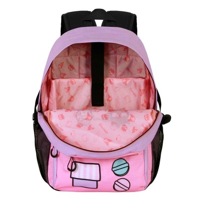 Mochila escolar Gashapon Hello Kitty 44cm adaptável