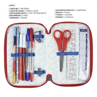 Estojo com material triplo Mickey