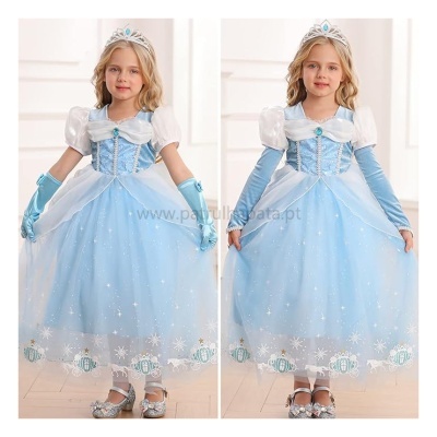 Disfarce Princesa Cinderela com acessórios