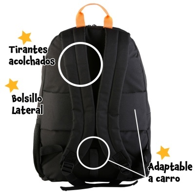 Mochila Escolar Durr Fortnite 44cm adaptável
