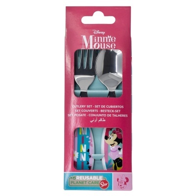 Conjunto de talheres metálicos Minnie