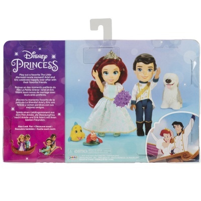 Boneca Ariel + Eric A pequena sereia Disney 15cm