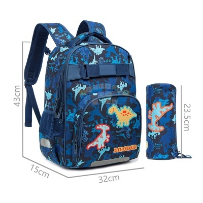 Conjunto Escolar Dinosaur Blue