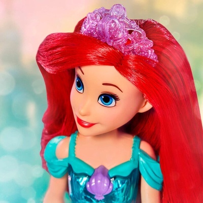 Boneca Brilho Real Ariel Pequena Sereia Disney
