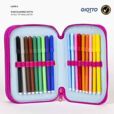 Estojo com material triplo Patrulha Pata