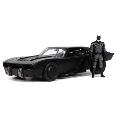 Set figura Batman + carro Batmobile metal The Batman DC Comics