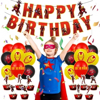 Kit Balões aniversário Avengers Ironman