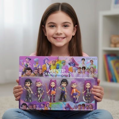 Conjunto 6 figuras K-Pop Demon Hunters