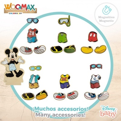 Vestidos de madeira woomax Disney 54 peças