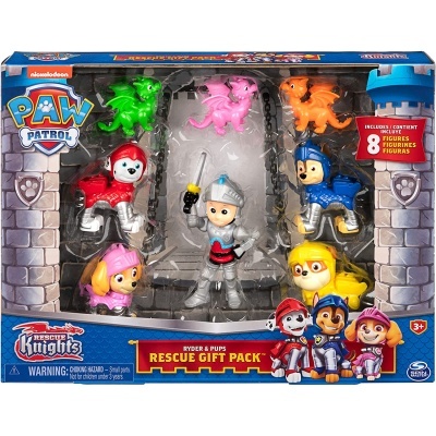 Paw Patrol Ryder Rescue Knights com 8 figuras