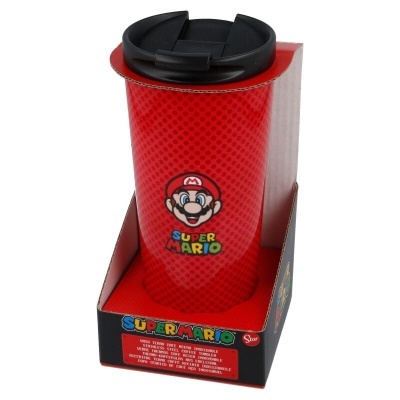 Copo de café de aço inoxidável Super Mário Bros 425ml