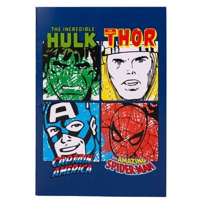 Set papelaria de pintar Avengers Marvel