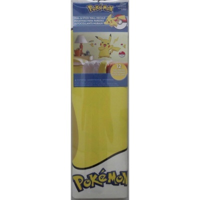 Pacote de autocolantes de parede Pokémon com Pikachu