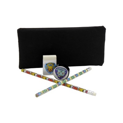 Set papelaria Pokémon - Estojo com material escolar