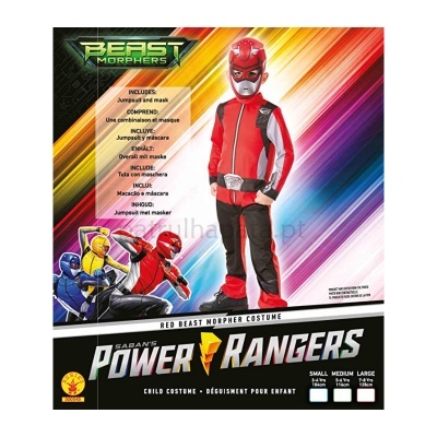 Fato Power Rangers Red