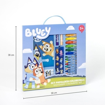 Set papelaria de pintar Bluey e Bingo