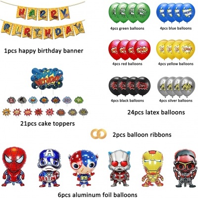 Kit aniversário Avengers Super Heróis