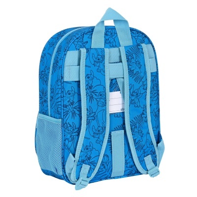 Mochila Escolar Stitch Disney 38cm adaptável