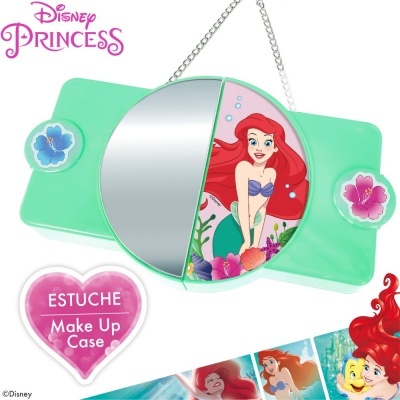 Bolsa de maquiagem com 2 níveis e 30 pc Princesas Disney