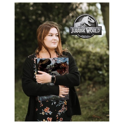 Capa / Pasta de elásticos A4 Jurassic World