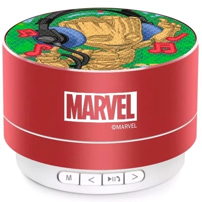 Coluna de som portátil sem fios Groot Guardiões da Galáxia Marvel