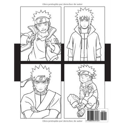 Livro de pintar do Naruto 112 páginas