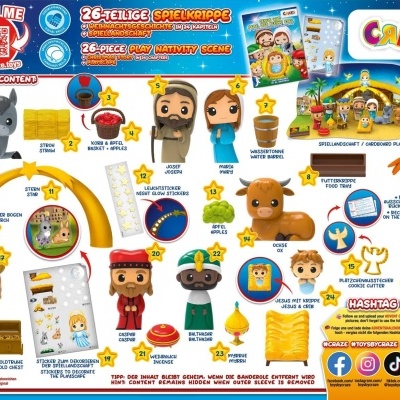 Calendário de advento infantil Presépio