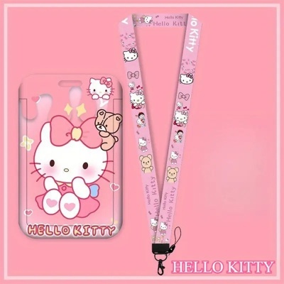 Porta-cartões / cracha Hello Kitty