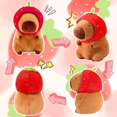 Peluche Capivara morango 25 cm