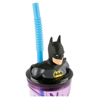 Copo 3d Batman com palhinha