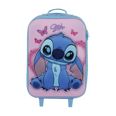 Mala trolley de viagem 3D Adorable Stitch Disney