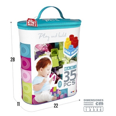Blocos de Construção 35 peças Color Block