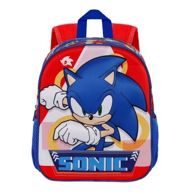 Mochila 3D Pré-Escolar Game Sonic The Hedgehog 31 cm