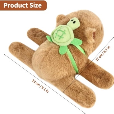 Peluche pulseira Capivara com mochila