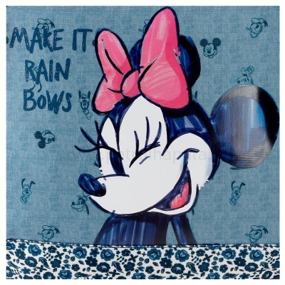 Mochila Escolar Minnie Make It Rain Bows 40 cm