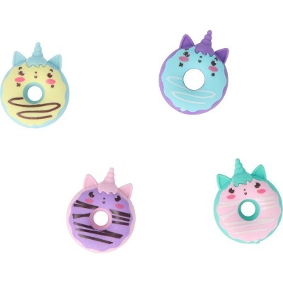 Set 4 borrachas unicórnio