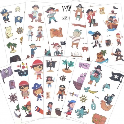 Lembranças aniversário - tatuagens piratas