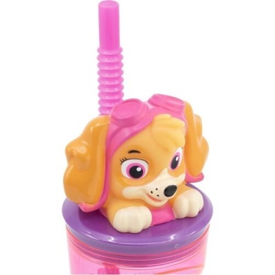 Copo 3d Skye com palhinha