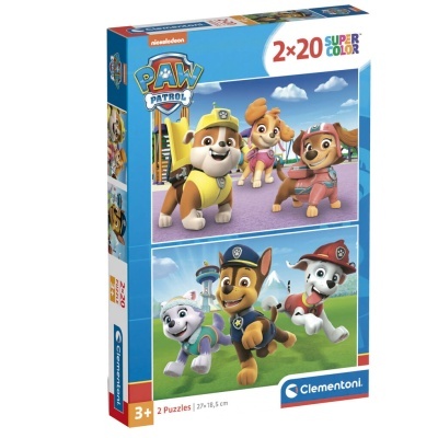 Puzzle Patrulha Pata Paw Patrol 2x20pcs