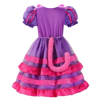 Disfarce gato sorridente rosa Cheshire