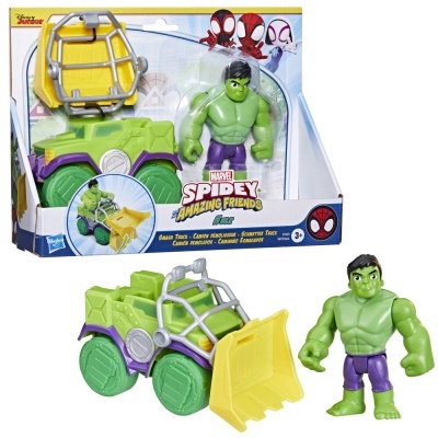 Set Camião demolidor + figura Hulk Spidey and His Amazing Friends Marvel