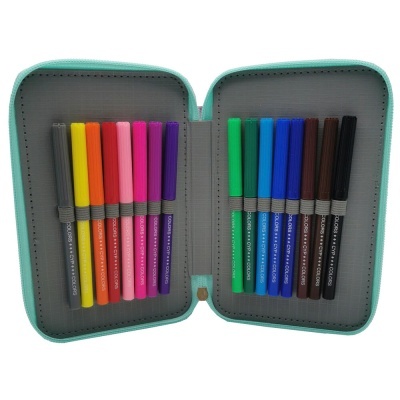 Estojo com material Snoopy triplo completo