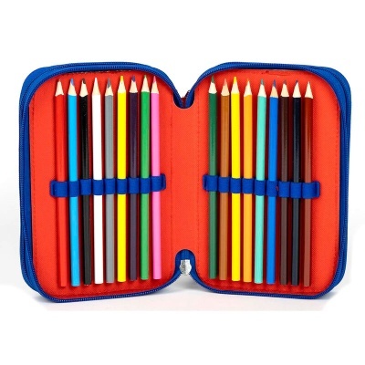 Estojo com material Avengers Marvel triplo