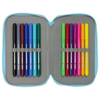 Estojo com material Bluey e Bingo triplo 36 pcs