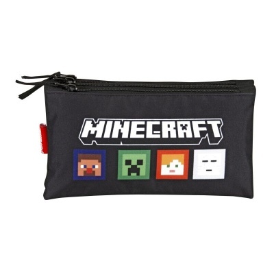 Porta-lápis Minecraft triplo