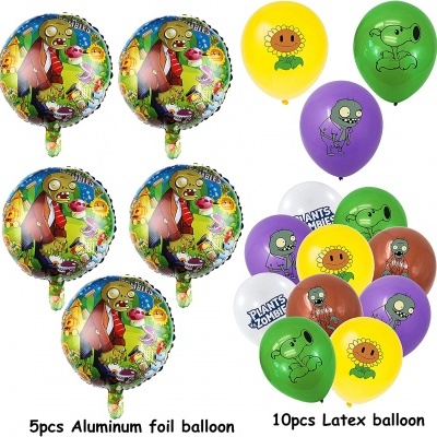 Balões de aniversário Plants vs Zombies
