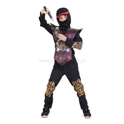 Fato de ninja com acessórios