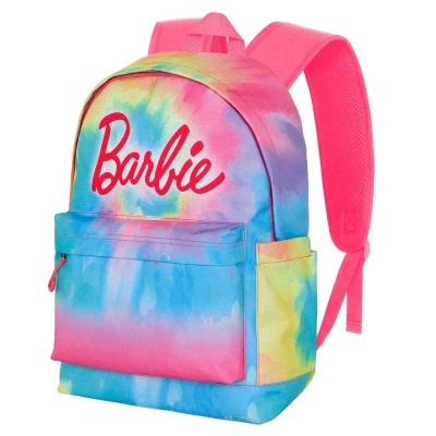 Mochila Escolar Tie Dye Barbie 43cm adaptável