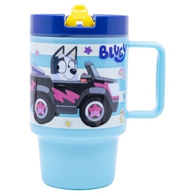 Bluey e Bingo - Copo / caneca c/ Tampa 530ml